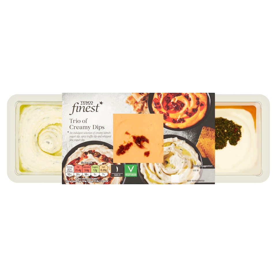 Tesco Finest Trio of Creamy Dips 300g