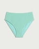 image 4 of F&F Crinkle Textured High Waisted Bikini Bottoms in Mint