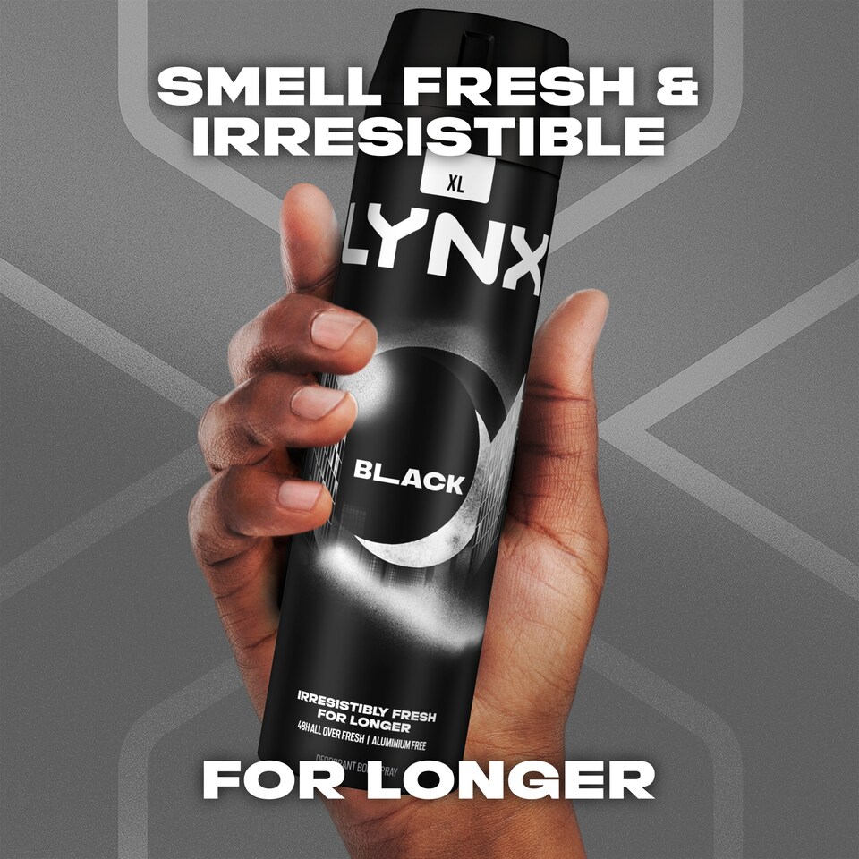 image 1 of Lynx Black Body Spray 200Ml