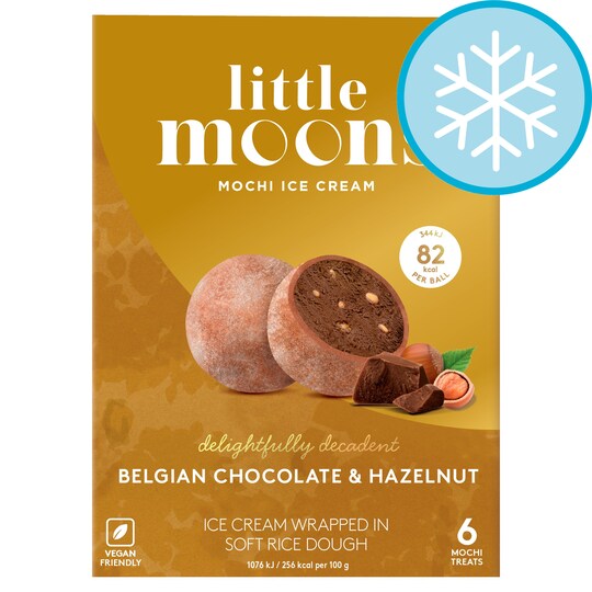 Little Moons Chocolate Hazelnut Ice Cream Mochi 192g Tesco Groceries