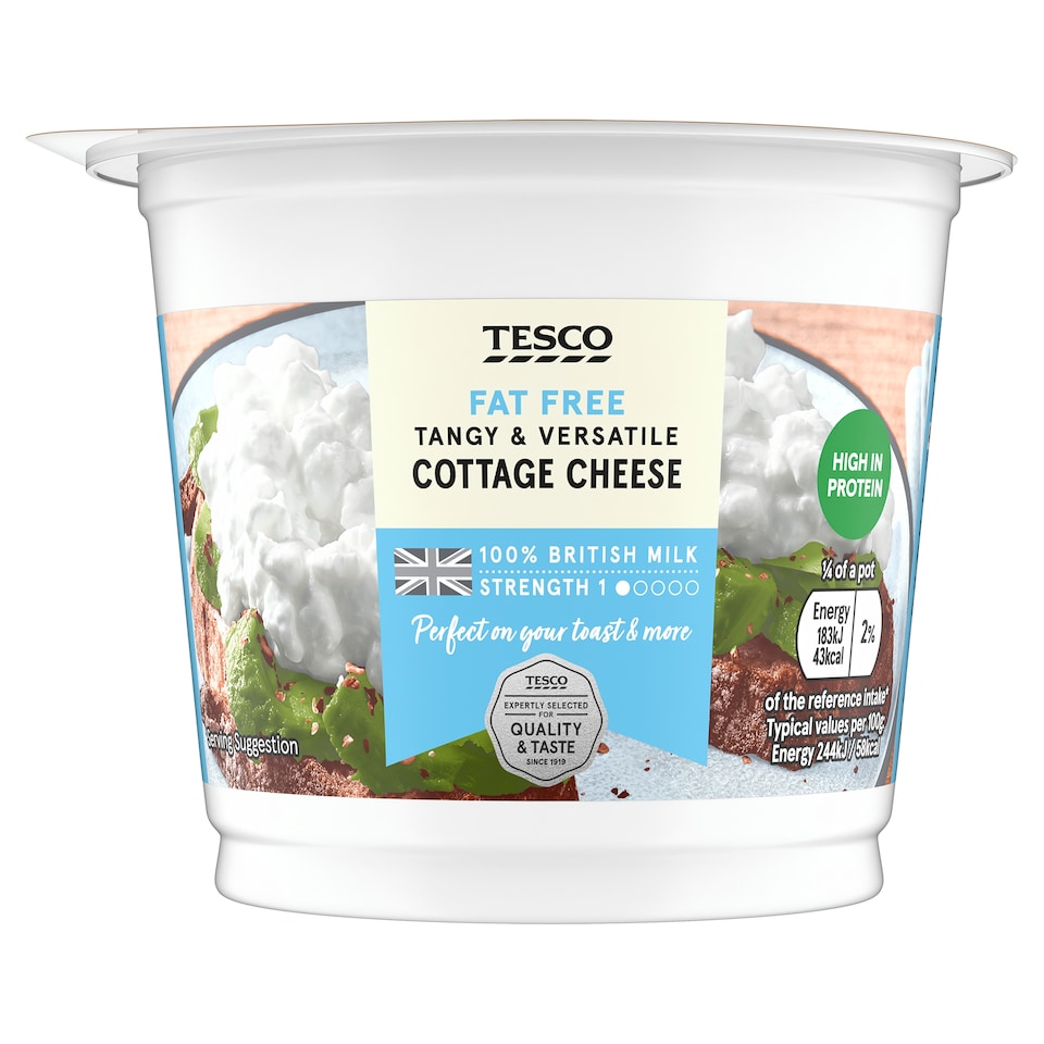 Tesco Fat Free Cottage Cheese 300G