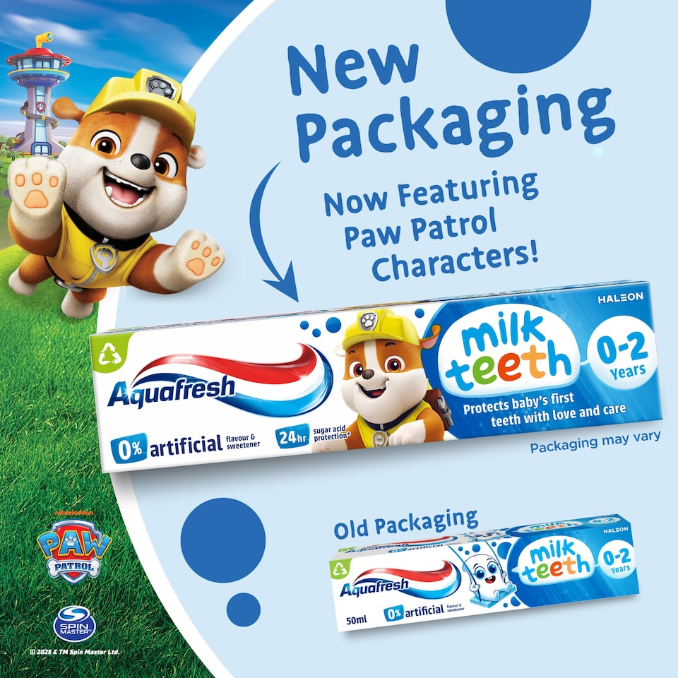 image 1 of Aquafresh Baby Toothpaste, Milk Teeth 0-2 Years, 50ml