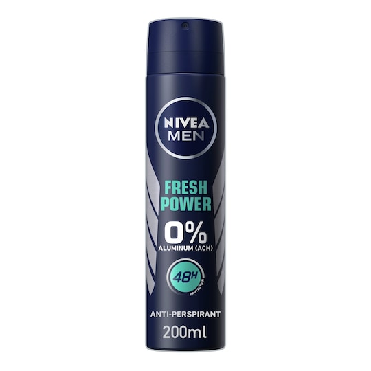 Nivea Deodorant Fresh Power Spray 200Ml Fresh Power 0% Aluminium Spray