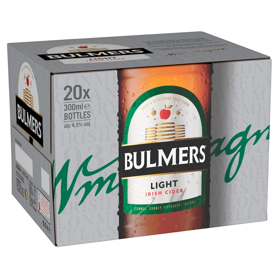image 1 of Bulmers Light 20X30cl Bottle