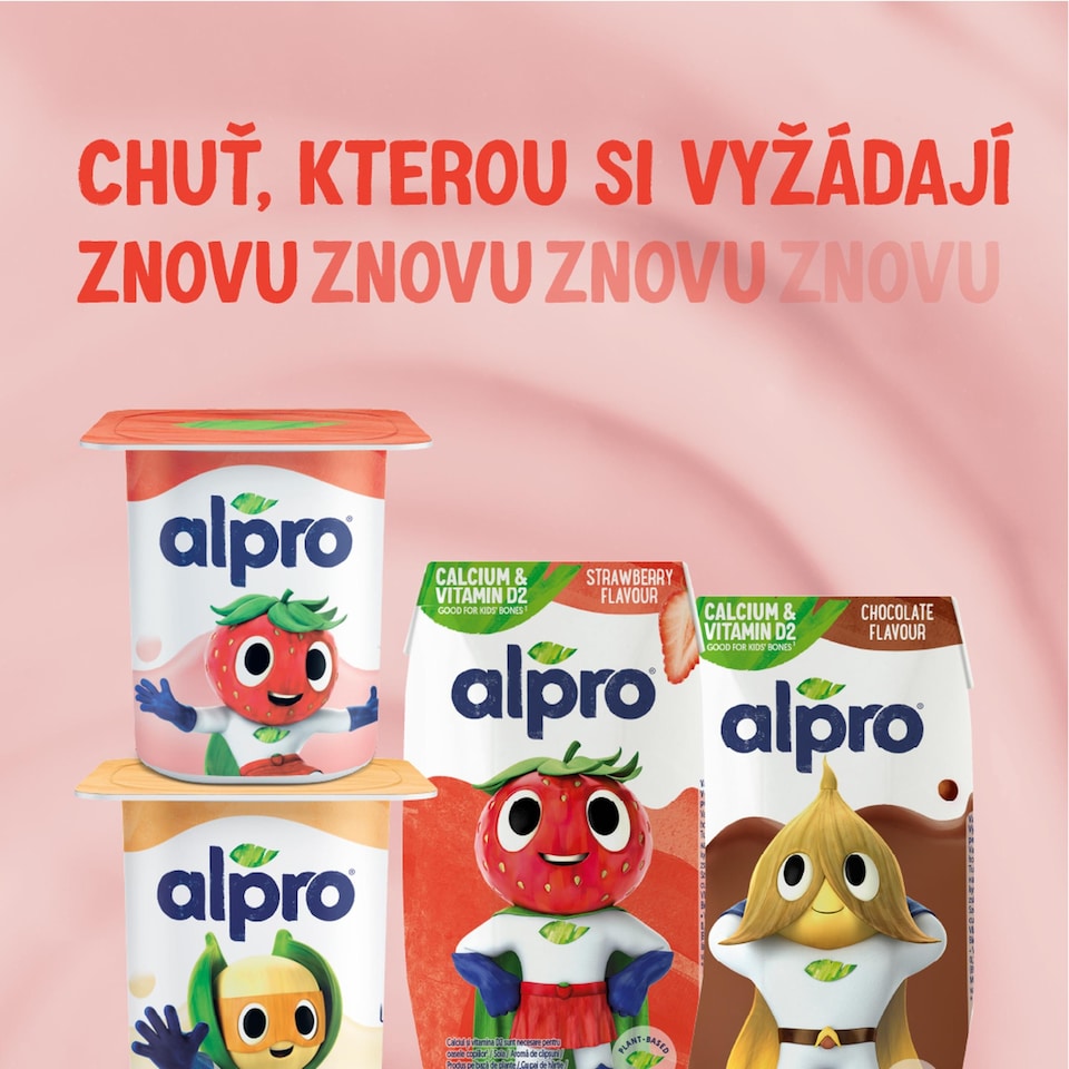 image 1 of ALPRO Kids Fermented soy product – vanilla, enriched with calcium, iodine, and vitamins 4x115g