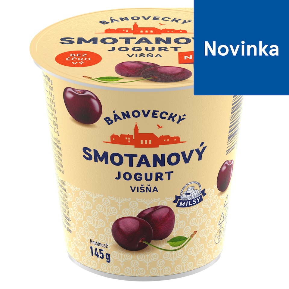 Milsy Bánovecký Cream Yoghurt Sour Cherry 145 g