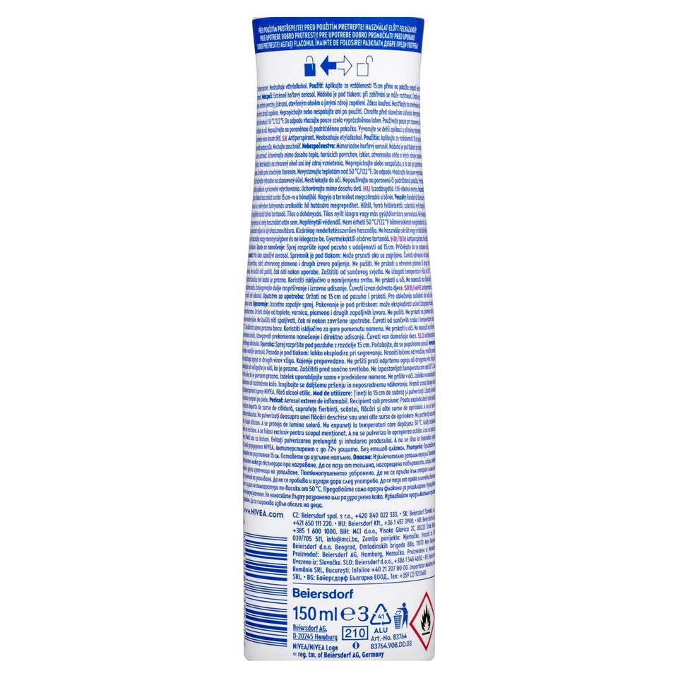 Obrázek 1 pro produkt Nivea Double Effect Sprej antiperspirant 150ml