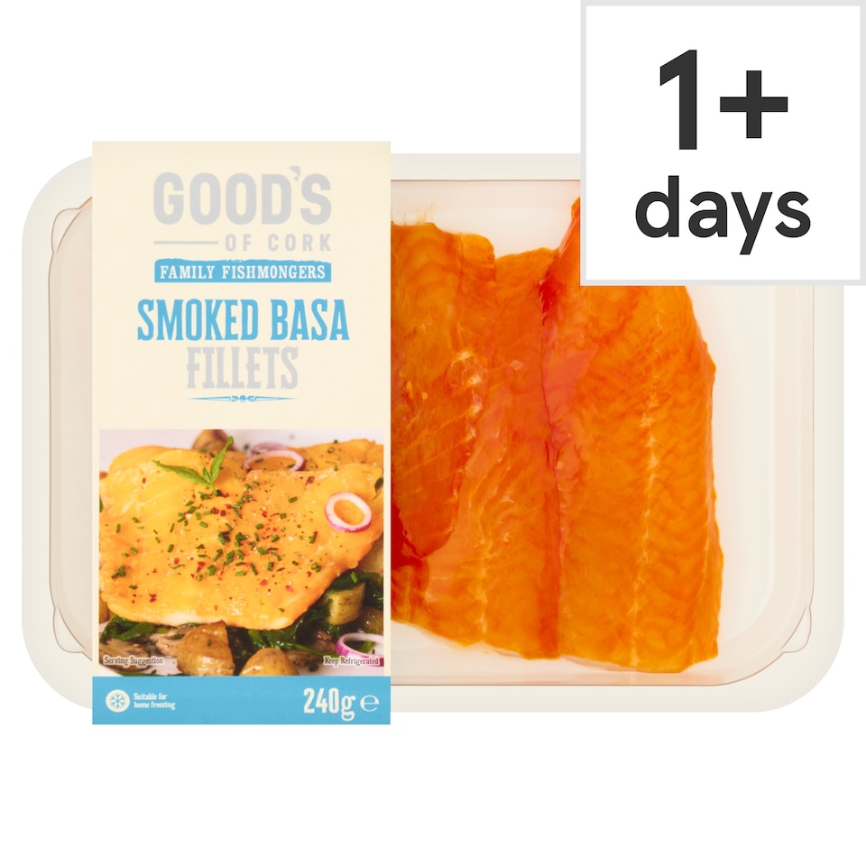Good's of Cork Smoked Basa Fillets 240g.