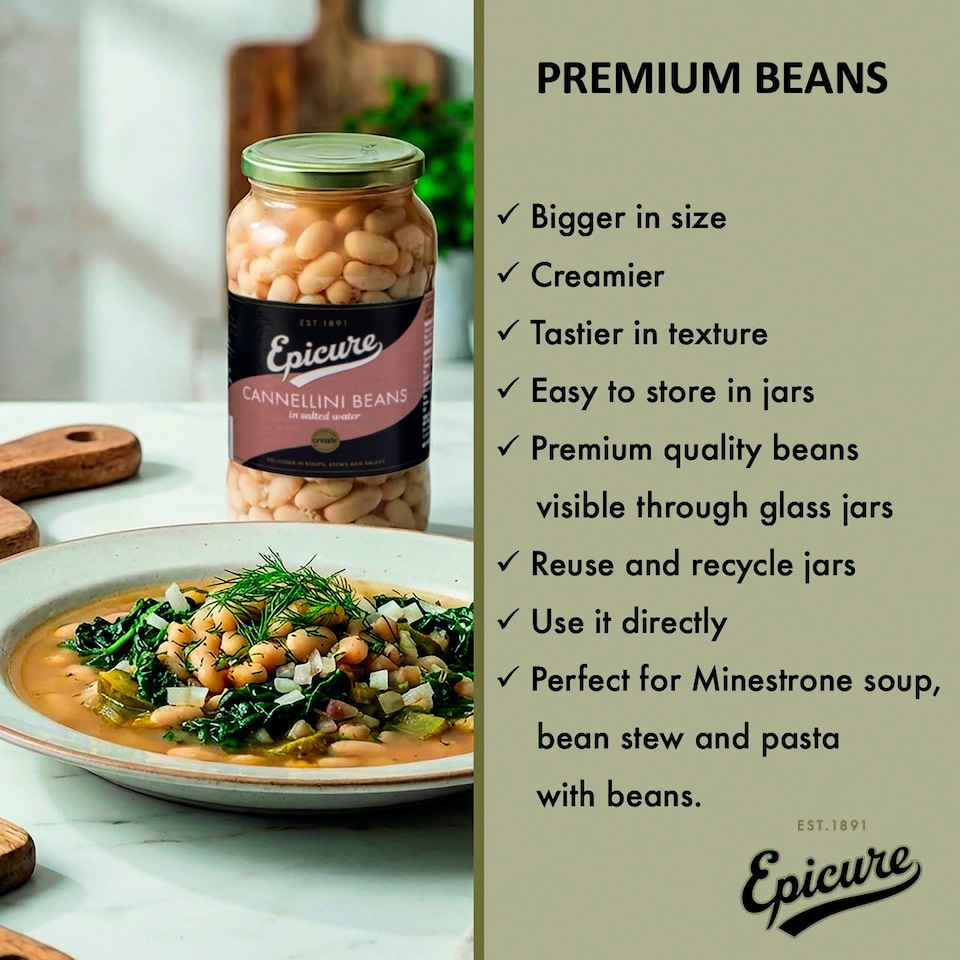 image 1 of Epicure Cannellini Beans 540g