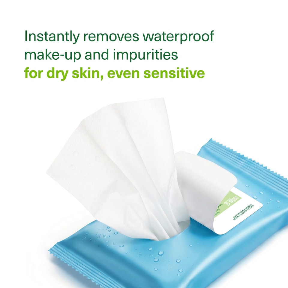 image 1 of Simple Sensitive Skin Micellar Wipes 20 Pack