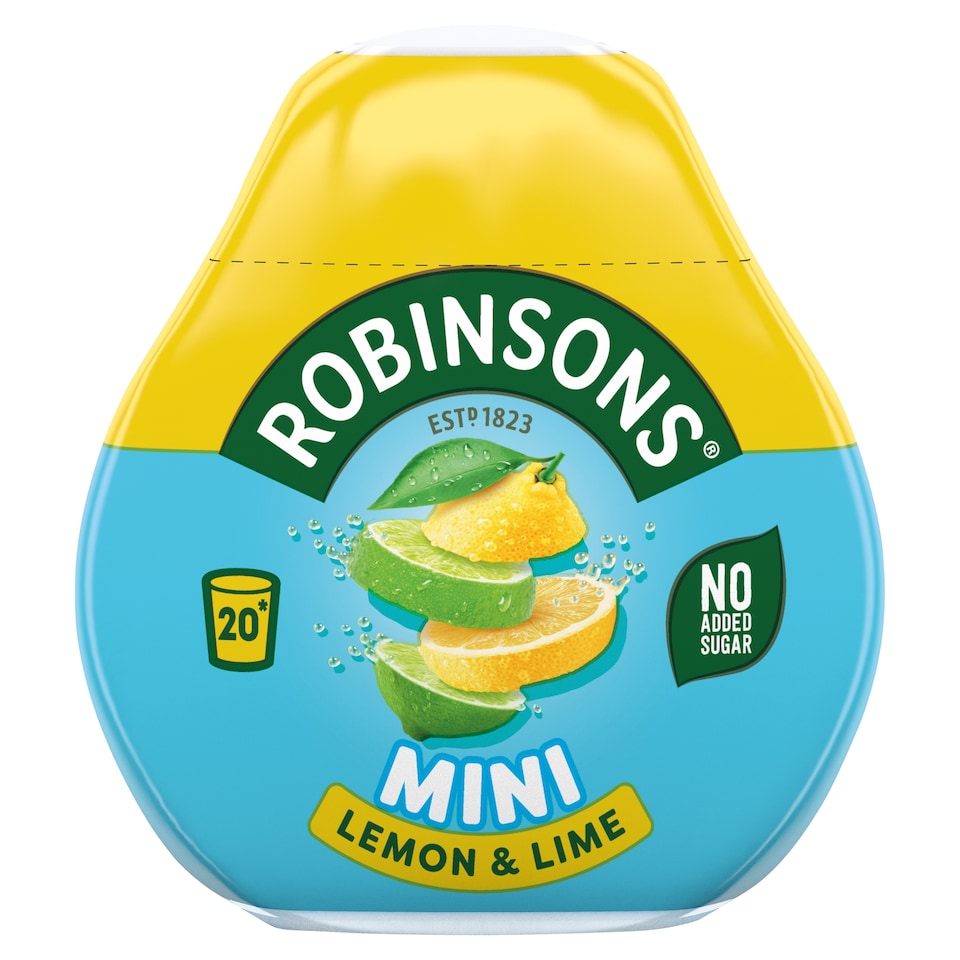 image 1 of Robinsons Mini Lemon & Lime No Added Sugar Squash 66Ml