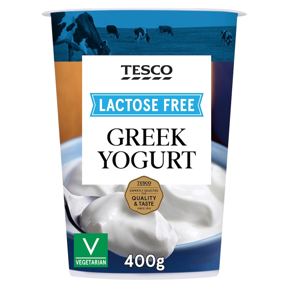 Tesco Lactose Free Greek Yogurt 400G