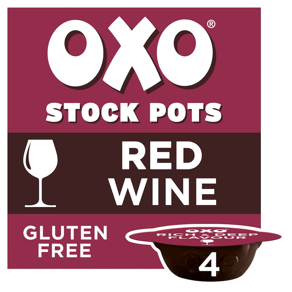 image 1 of Oxo Stock Pots Red Wine 4 X 20G