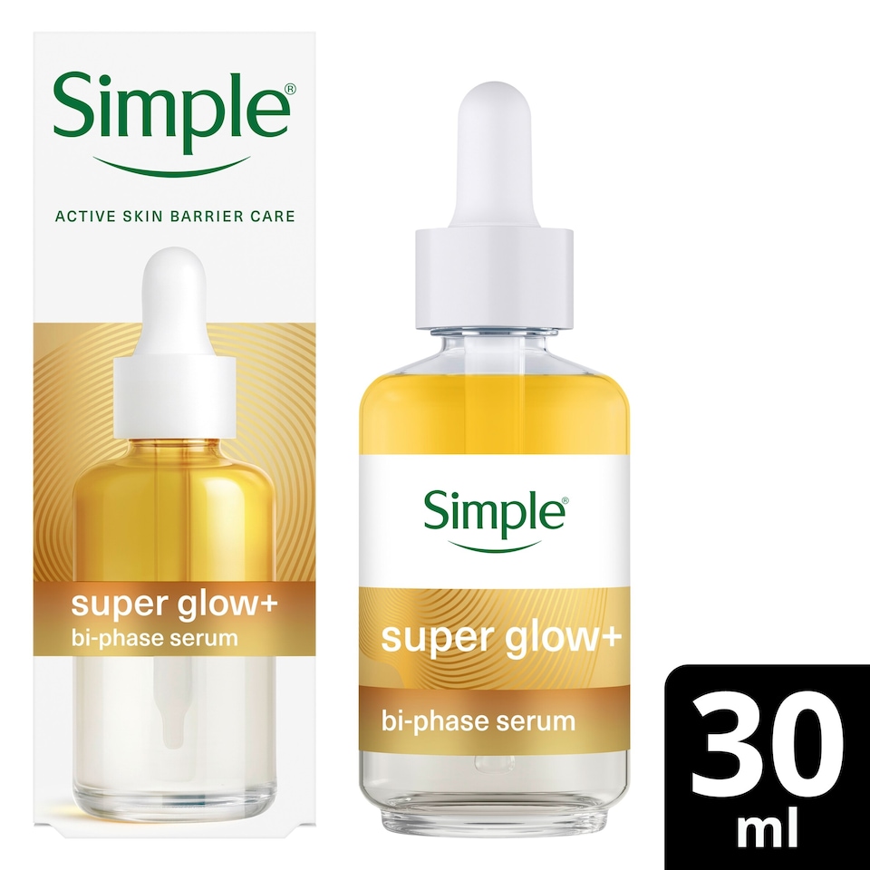 image 1 of Simple super glow+ bi-phase serum 30ml