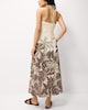 image 4 of The F&F Edit Palm Print Halterneck Midi Dress in Multi Red