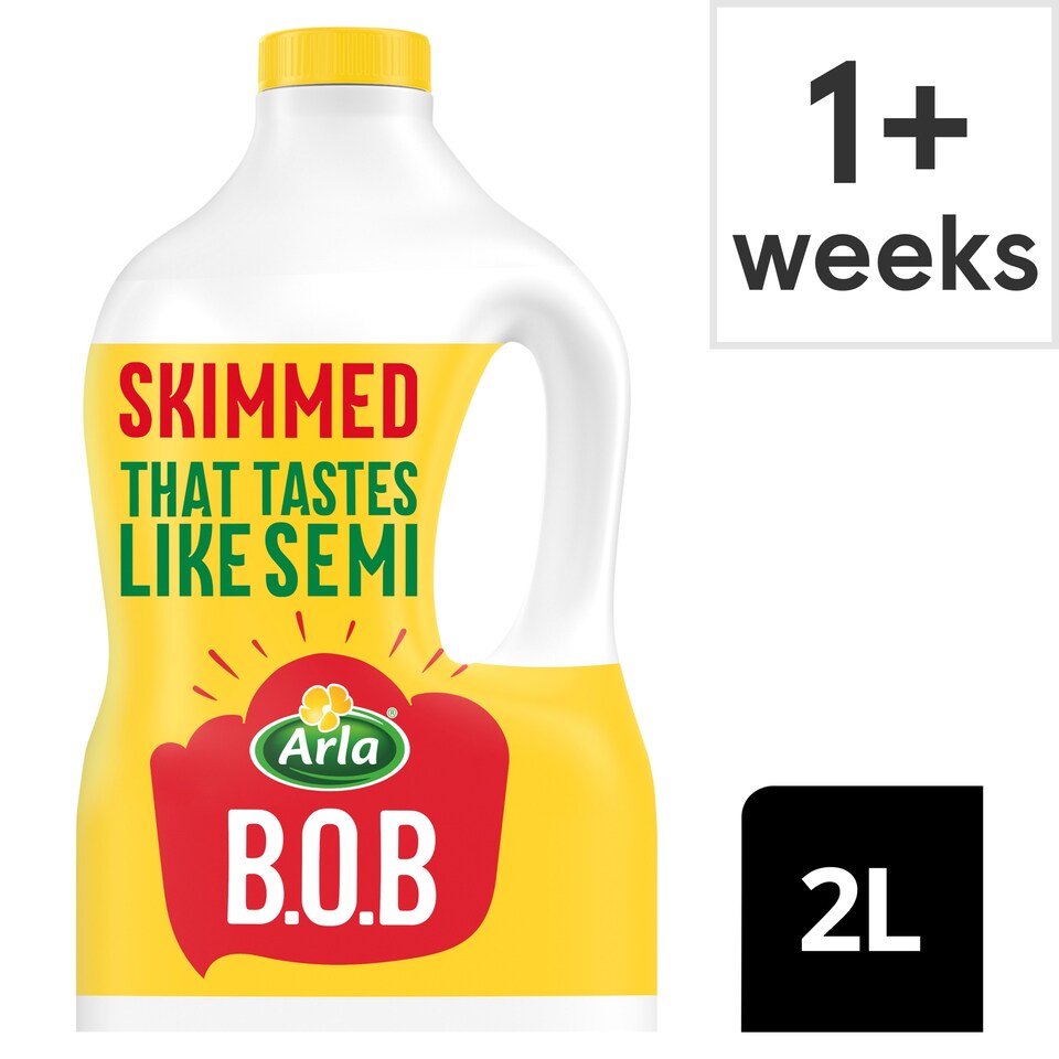 image 1 of Arla BOB Skimmed Milk 2L Tastes like Semi Skimmed