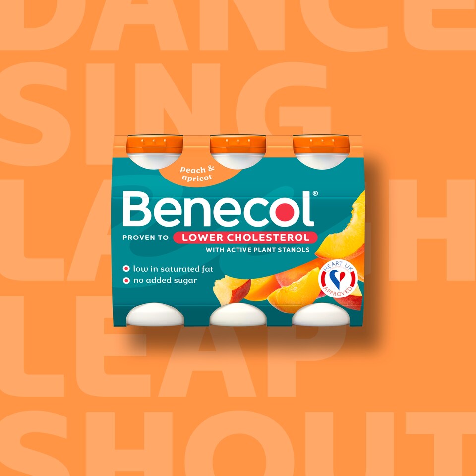 image 1 of Benecol Peach & Apricot No Added Sugar 6 x 67.5g