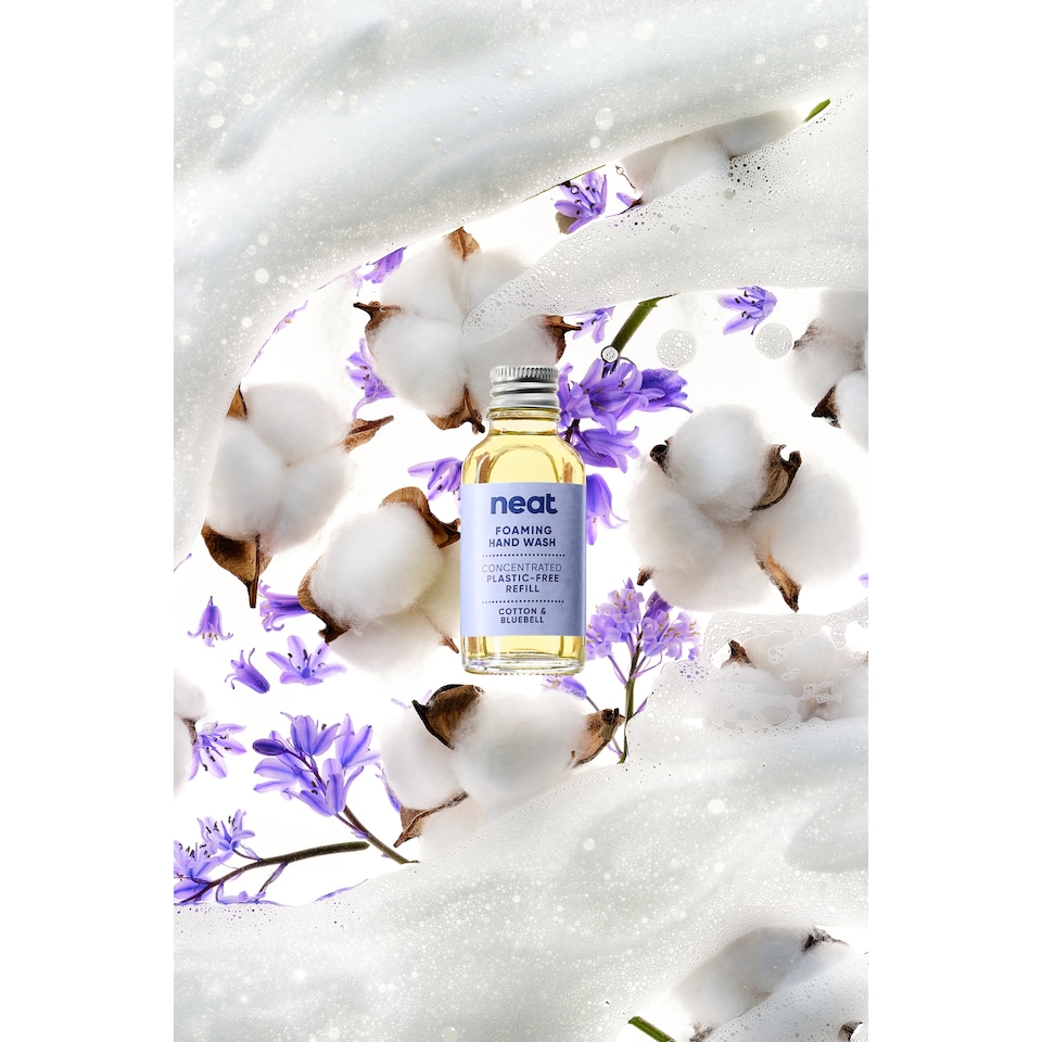 image 1 of Neat Foaming Hand Wash Refill Cotton & Bluebell 30ml
