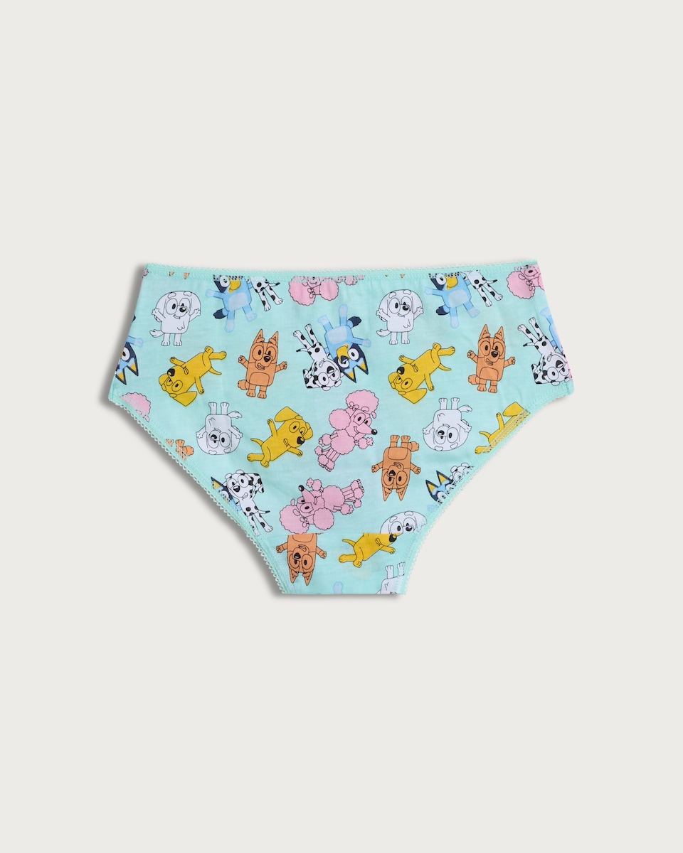 image 1 of Bluey 5-Pack Pure Cotton Knickers in Multi