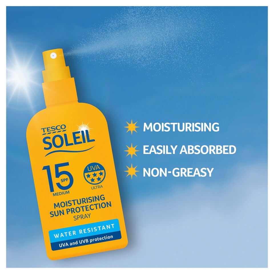 image 1 of Tesco Soleil Sun Spray Spf 15 200Ml