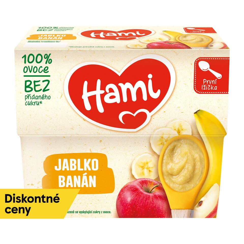obrázok 1 z HAMI ovocný príkrm Jablko a banán 4x100g
