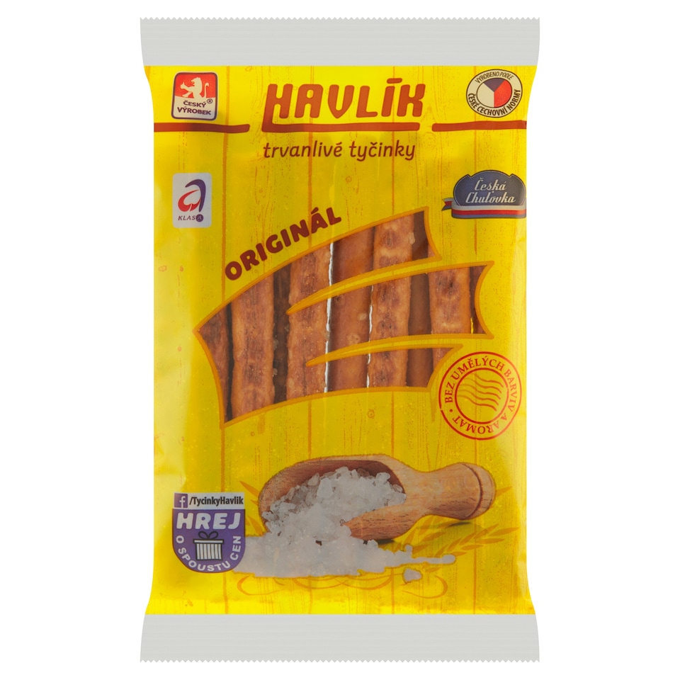image 1 of Havlík Original Long-Life Salt Sticks with Cheese 90g