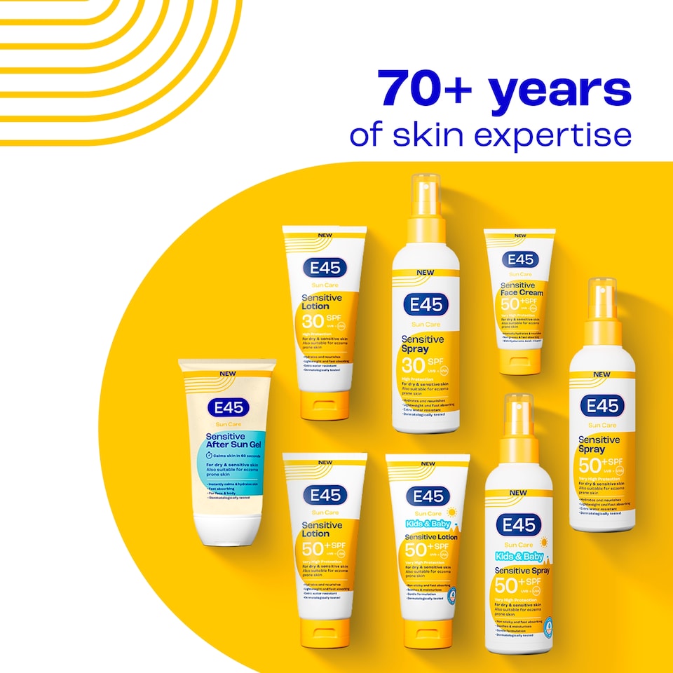 image 1 of E45 Sun Care Sensitive Sun Cream Spray SPF30 180ml