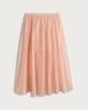 image 4 of F&F Lyocell Rich Gathered Co-ord Midi Skirt in Pink