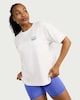 image 2 of F&F Active EVERYHOUR Pure Cotton Sunday Running Club T-Shirt in White