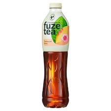 Fuze Tea energiamentes, szénsavmentes őszibarack- és rózsaízű üdítőital fekete tea kivonattal 1,5 l