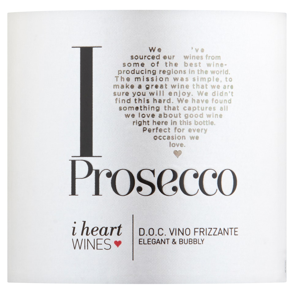 image 1 of I Heart Prosecco Frizzante 75Cl