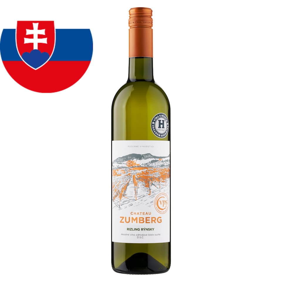obrázok 1 z VPS Chateau Zumberg Rizling rýnsky akostné víno odrodové biele suché 0,75 l