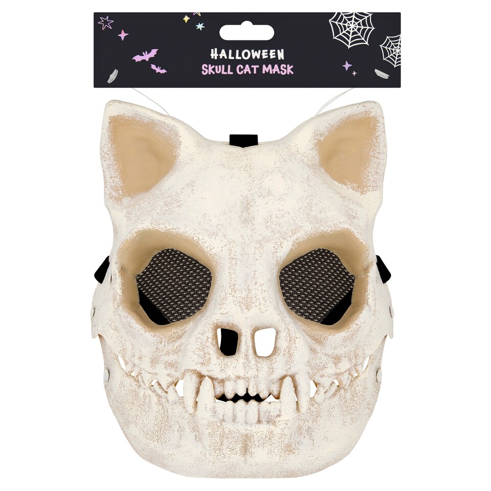 Halloween Skull Cat Mask