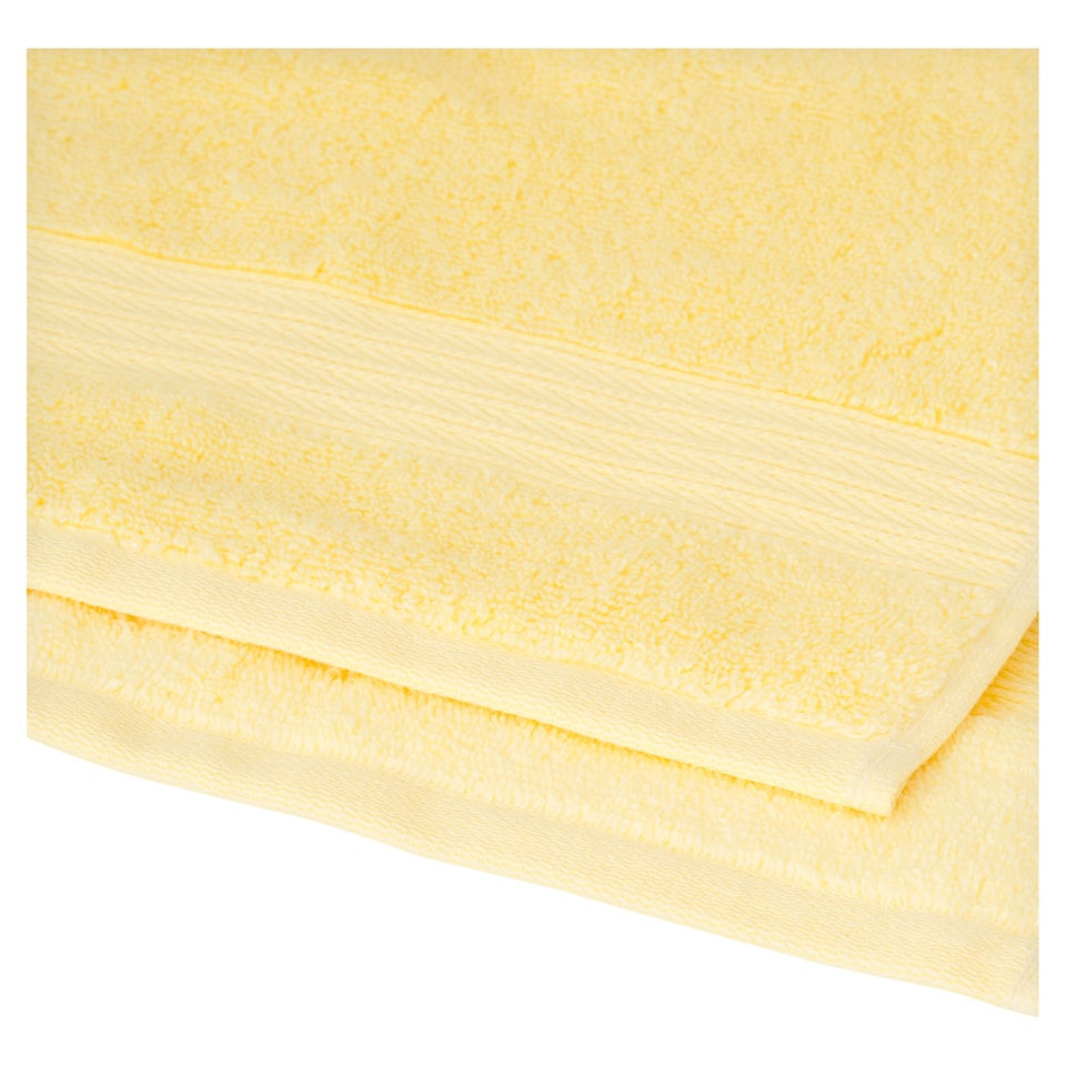 image 1 of F&F Home Yellow Supersoft Cotton Bath Towel