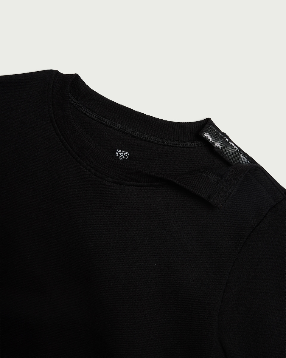 image 1 of F&F School Unisex 2-Pack Cotton Rich Sweatshirts in Black