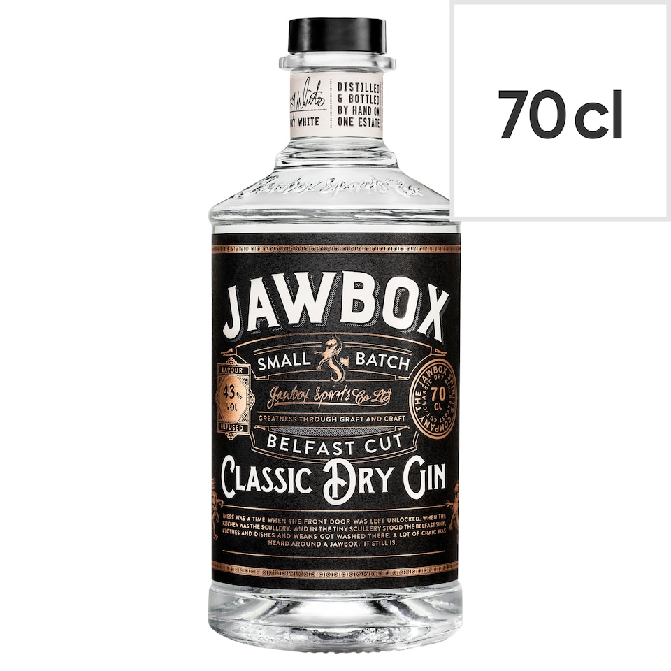 Jawbox Small Batch Dry Gin 70Cl