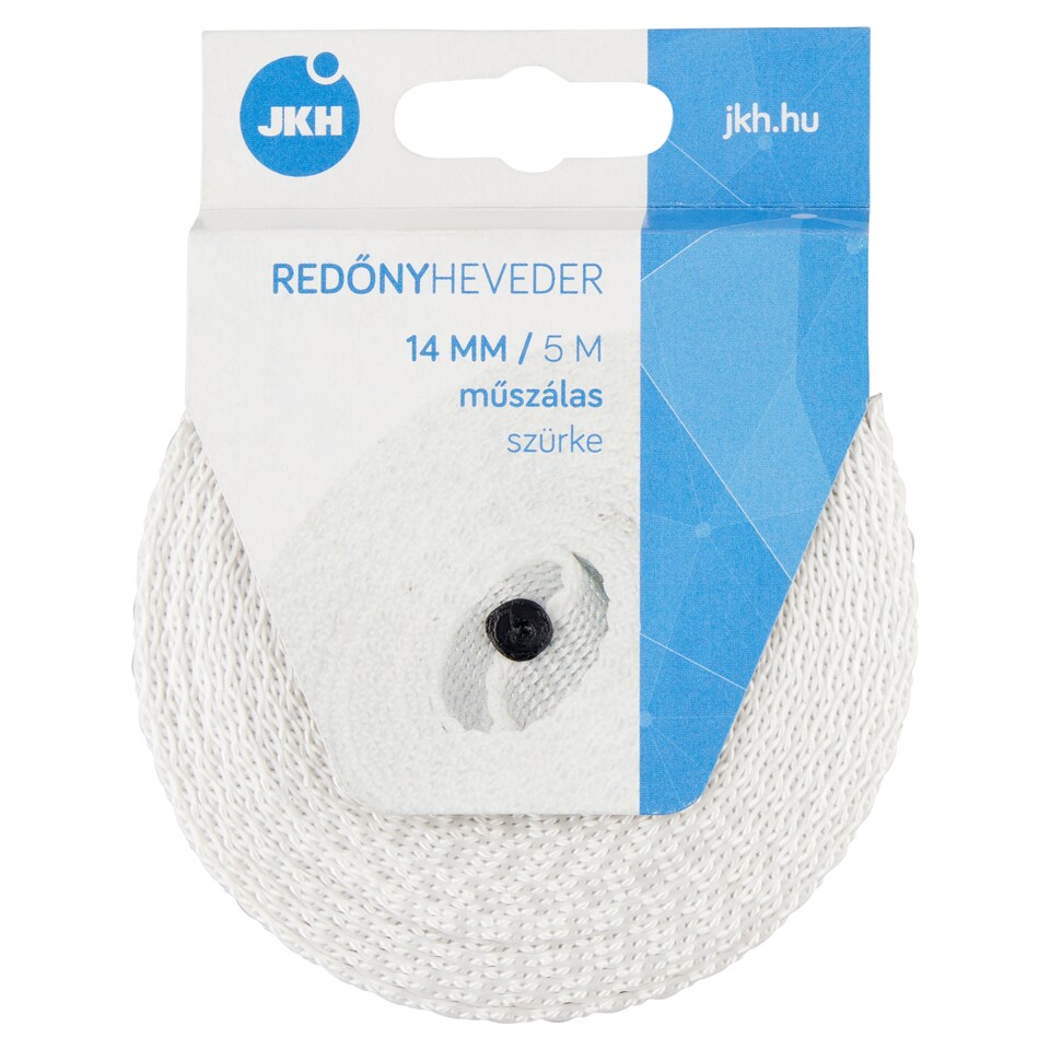 JKH műszálas szürke redőnyheveder 14 mm 5 m