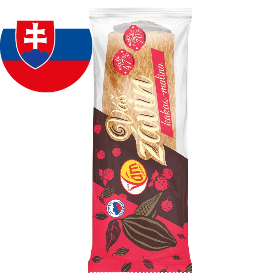 Vamex Váš závin so kakaovo-malinovou náplňou 400 g