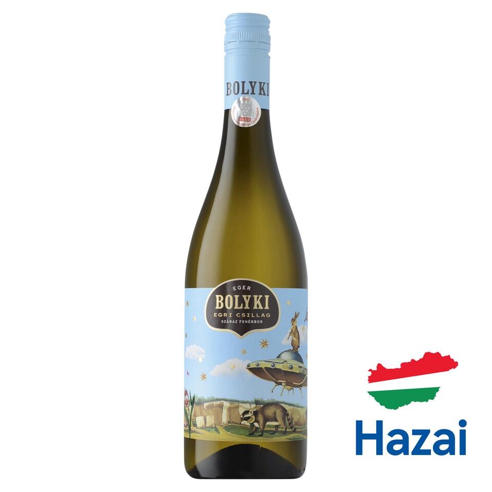 Bolyki Egri Csillag száraz fehérbor 12% 0,75 l