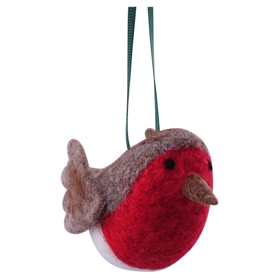 Tesco Woollen Robin Hanging Decoration
