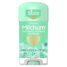 Mitchum Natural Power Gel Cream Deodorant - Lime & Eucalyptus 63g