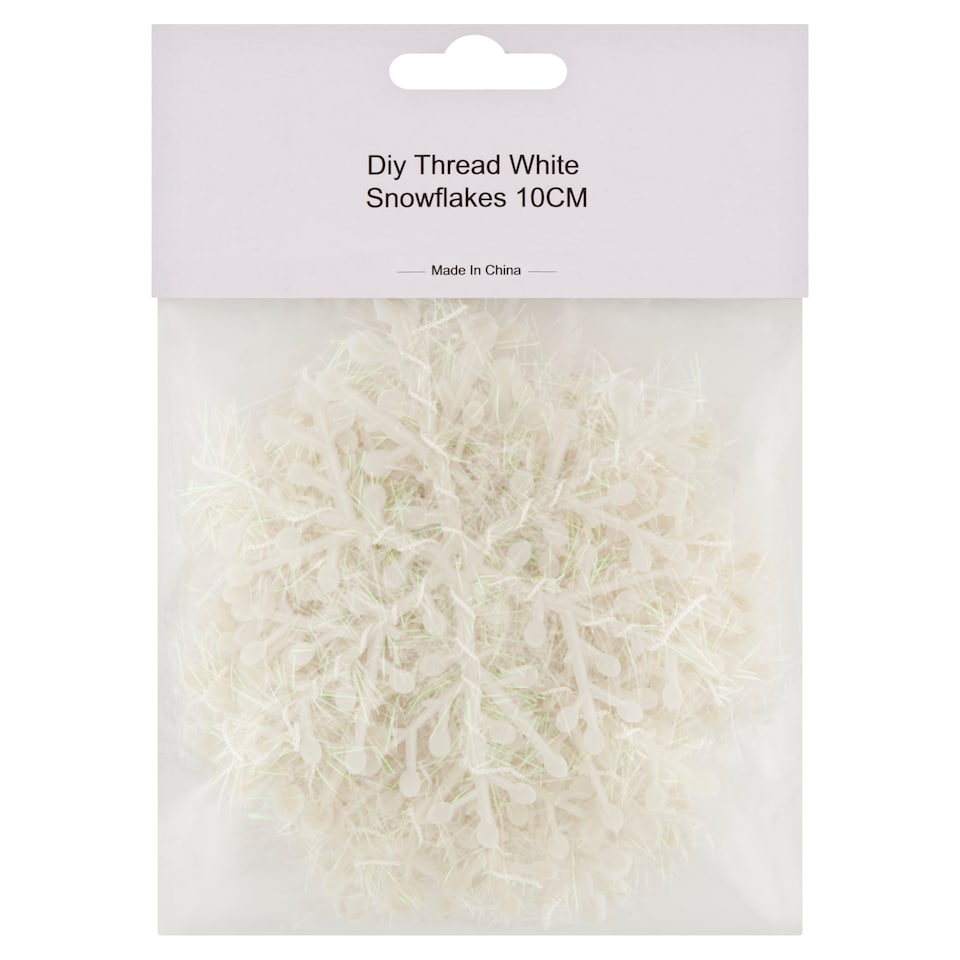 Diy Thread White Snowflakes 10 cm 