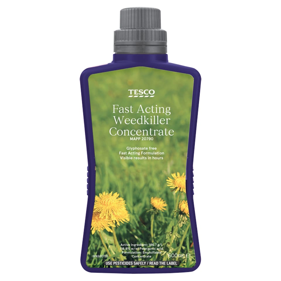 Tesco Fast Acting Weedkiller Concentrate 600ml