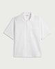 image 4 of F&F Cotton Rich Crinkle Textured Striped Shirt in Multi White