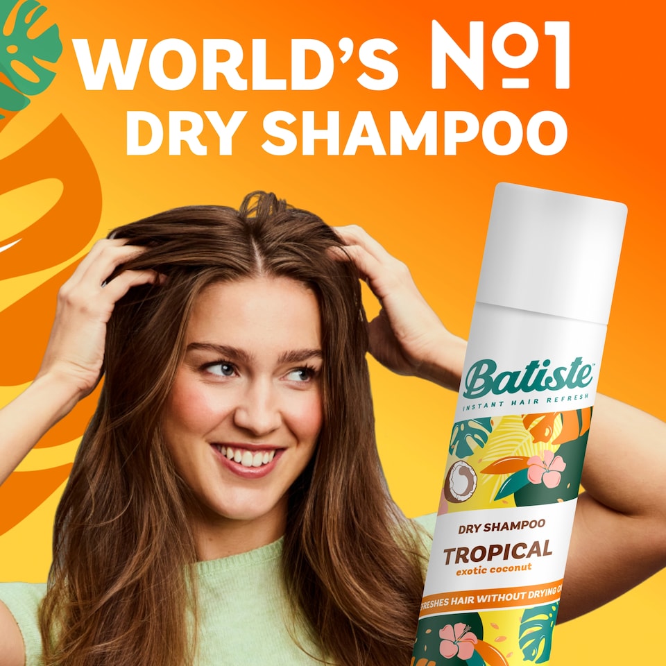image 1 of Batiste Tropical Dry Shampoo 350ml