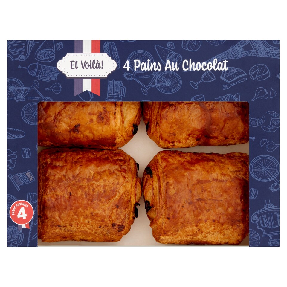 Et Voilá Pain au Chocolat 4 Pack