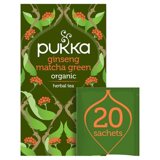 Pukka Organic Ginseng Matcha Green T /Bag 30G Tesco Groceries