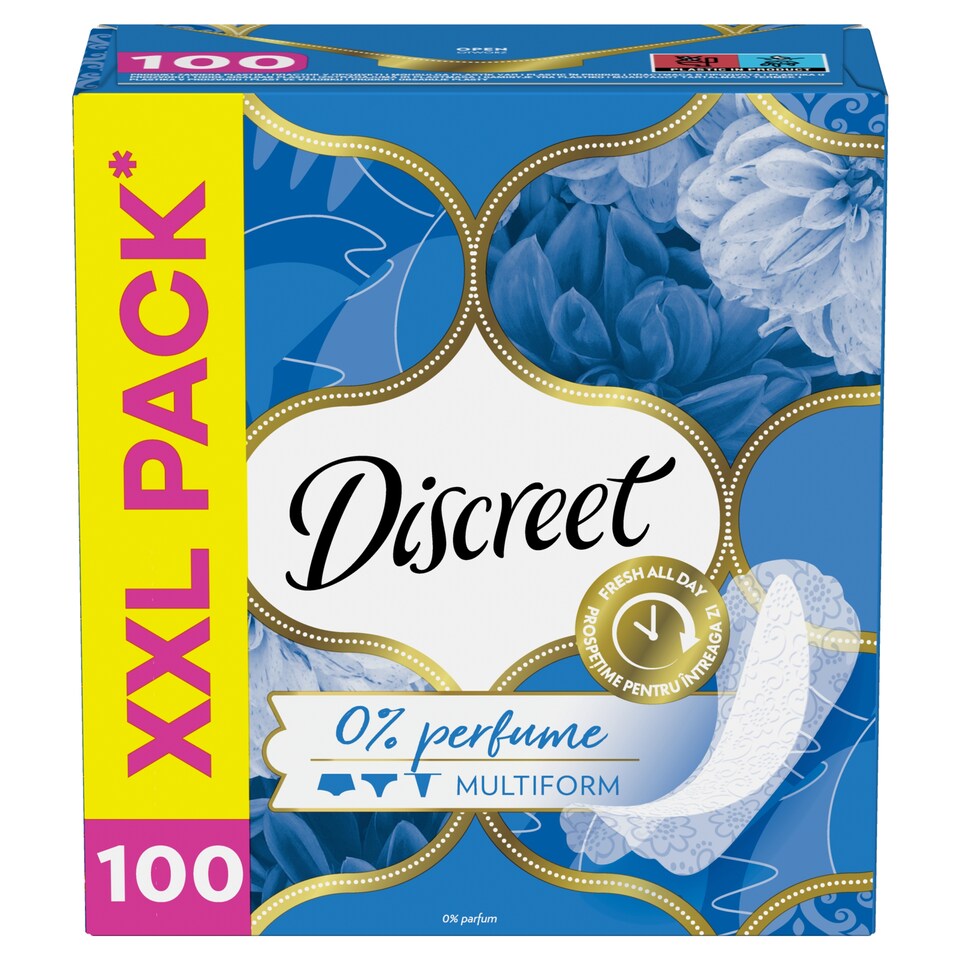 image 1 of Discreet Breathable Multiform non-scented Pantyliners x100