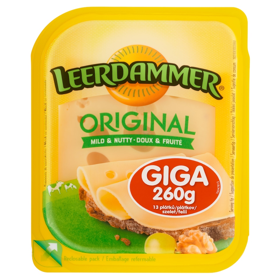 image 1 of Leerdammer Original 13 Slices 260g