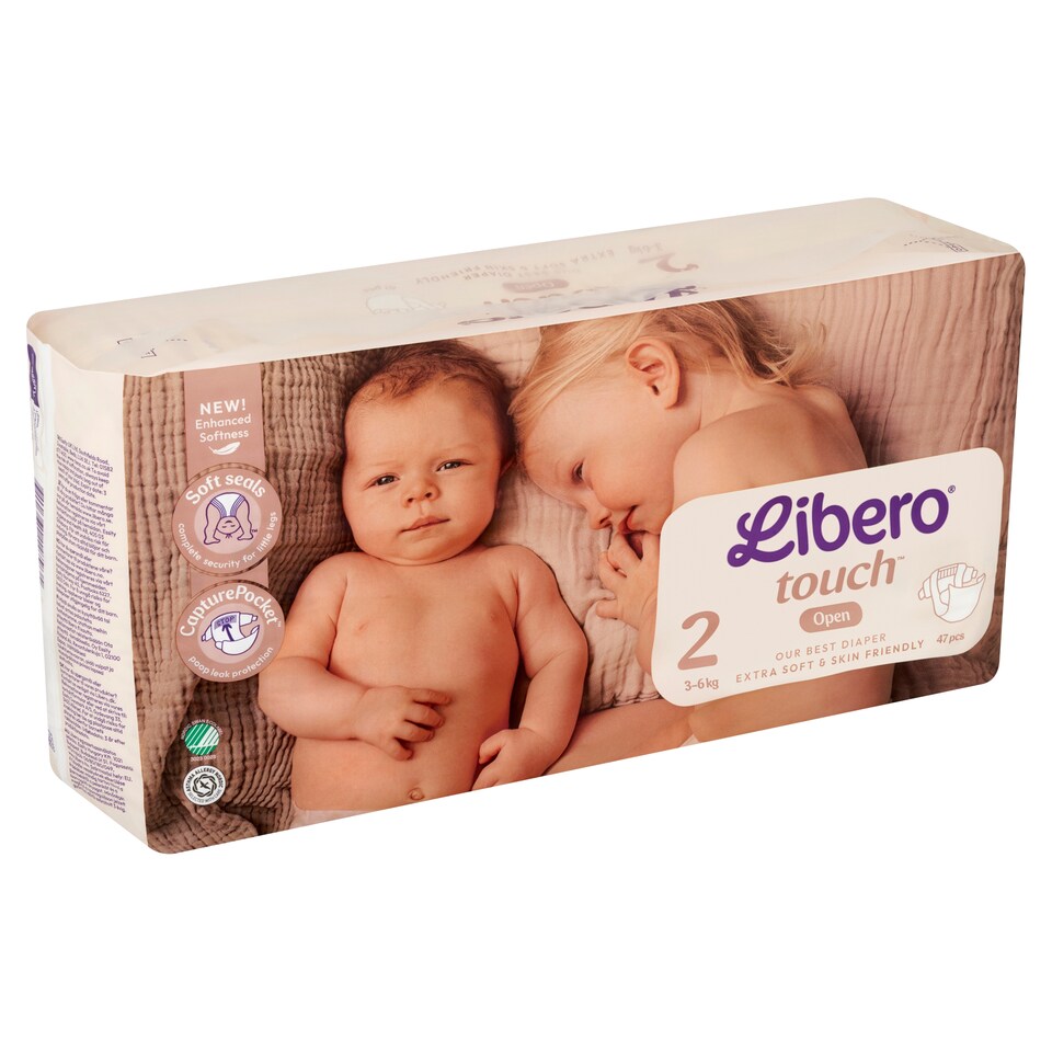 Libero Touch pelenka, méret: 2, 3-6 kg, 47 db  1. kép
